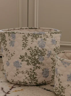 Set di 2 cestini portaoggetti in cotone Plumbago