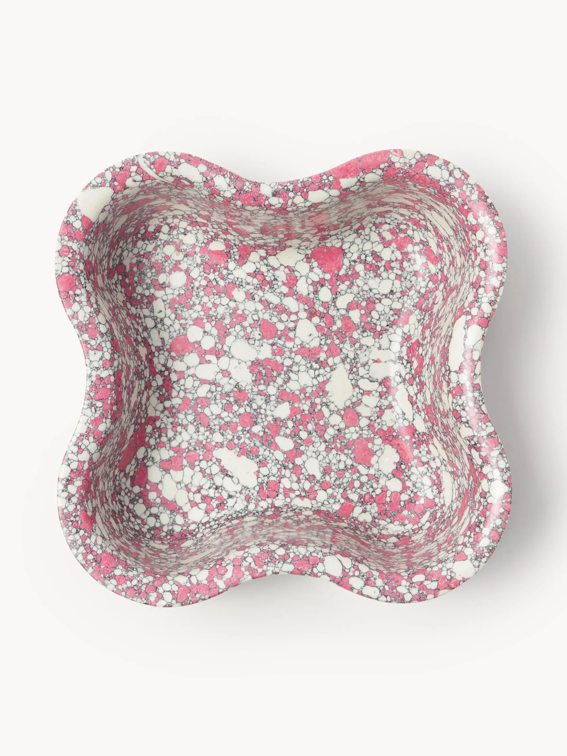 Set di 2 ciotole decorative in marmo tecnico Elara