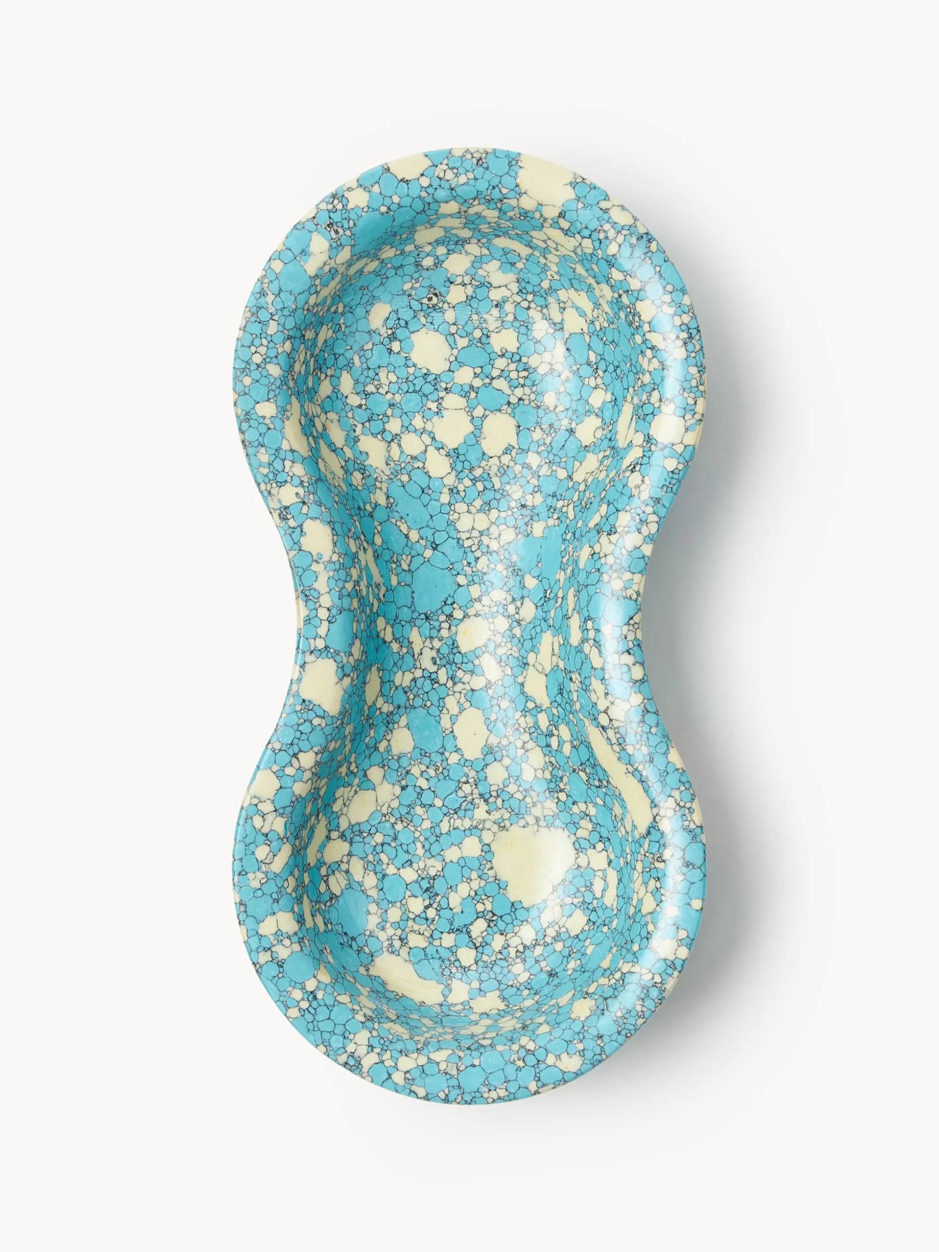 Set di 2 ciotole decorative in marmo tecnico Elara