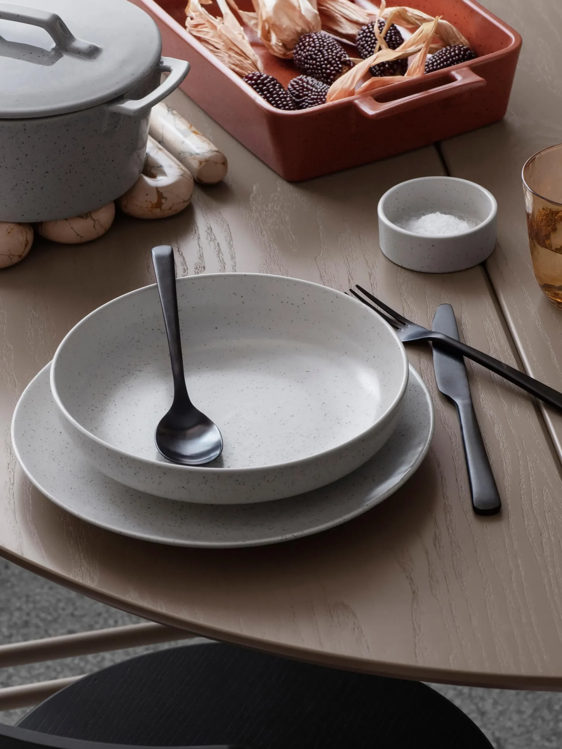 Set di 4 ciotole fatte a mano Nordic Vanilla, Ø 22 cm