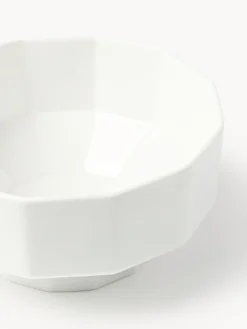 Set di 4 ciotole in porcellana Angoli