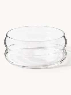Set di 4 ciotole in vetro soffiato Bubbly