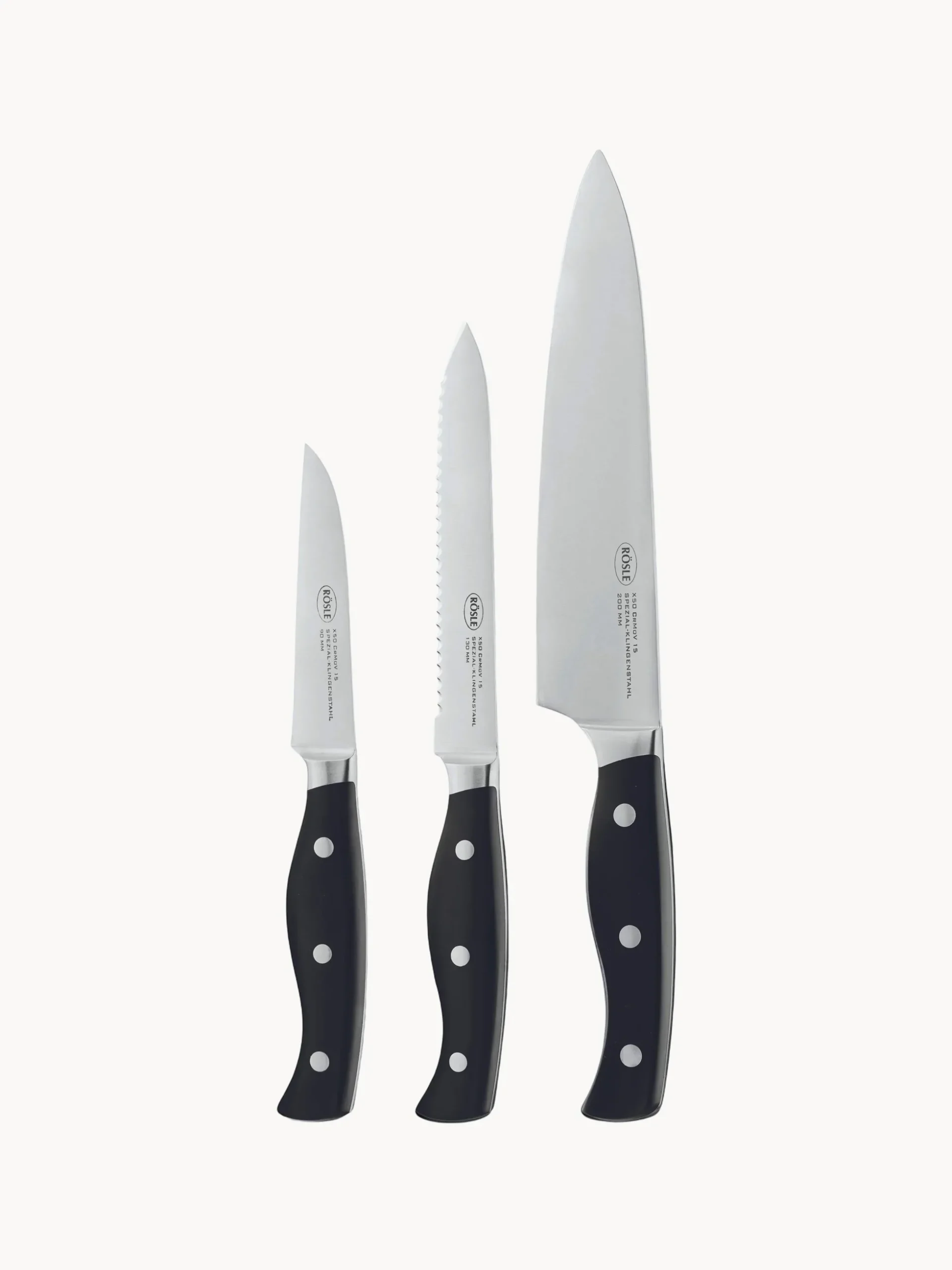 Set di 3 coltelli Pura