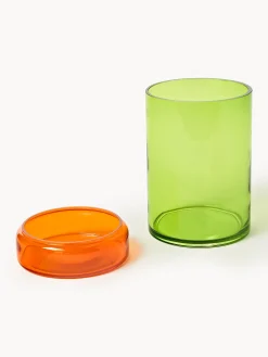 Set di 3 contenitori in vetro soffiato Multi