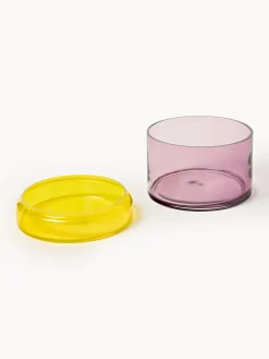 Set di 3 contenitori in vetro soffiato Multi