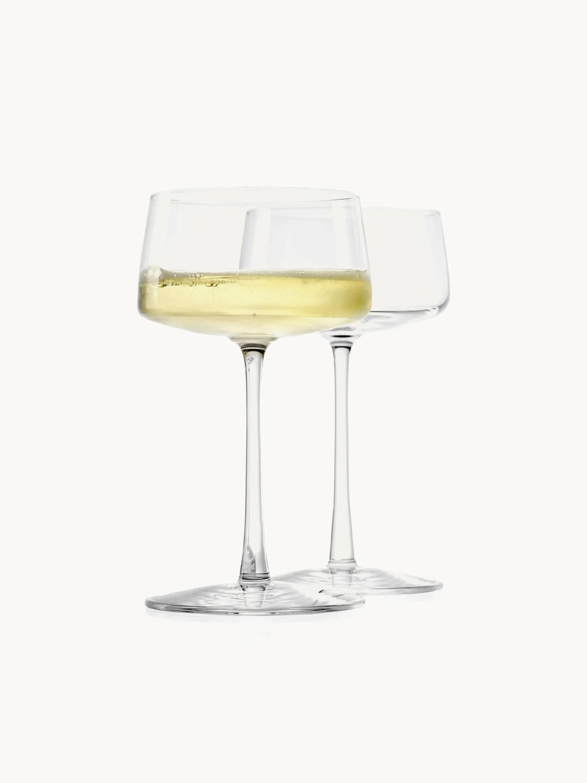 Set di 6 coppe da champagne in cristallo Power