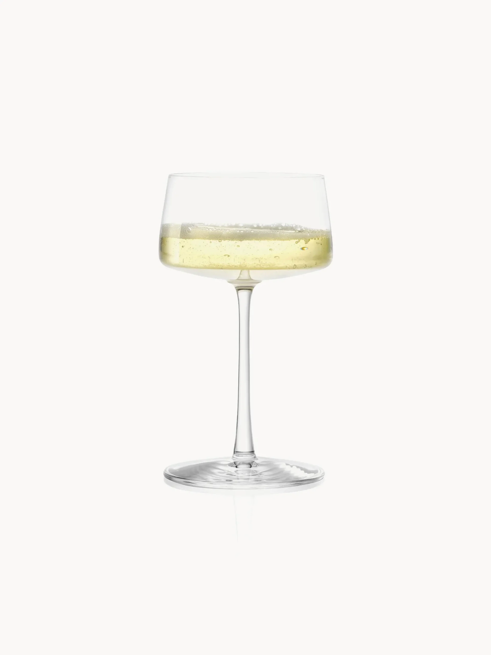 Set di 6 coppe da champagne in cristallo Power