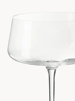 Set di 6 coppe da champagne in cristallo Gwenda