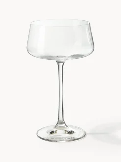 Set di 6 coppe da champagne in cristallo Gwenda