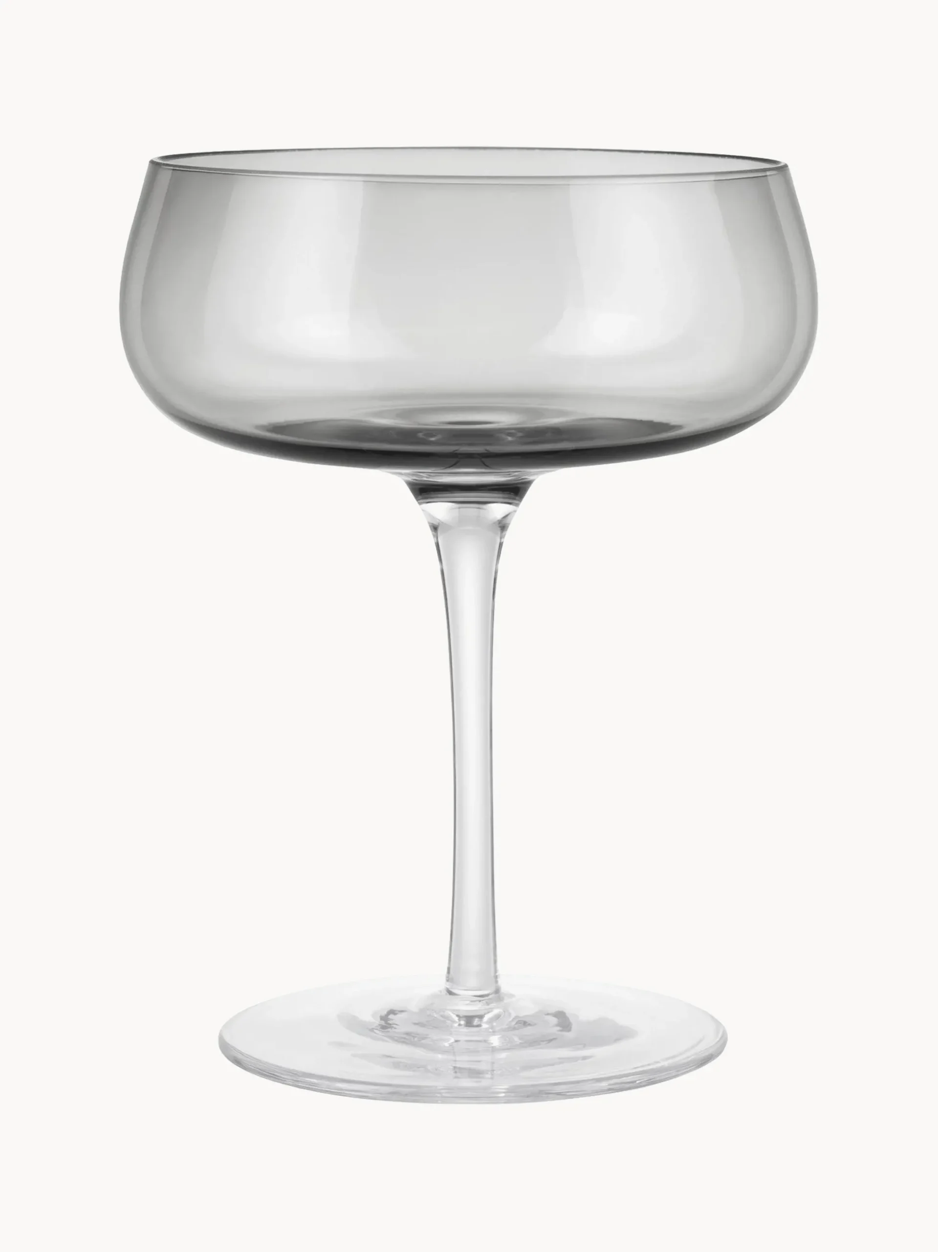 Set di 2 coppe da champagne in vetro soffiato Belo