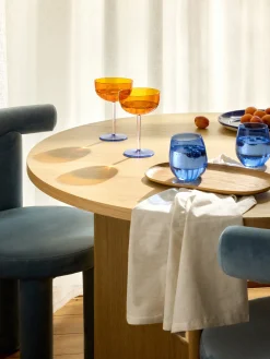Set di 4 coppe da champagne in vetro soffiato Karisa