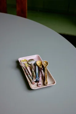Set di 4 cucchiai fatti a mano con smalto reattivo 70's