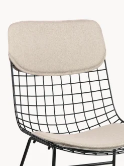 Set di 2 cuscini per sedia in metallo Wire