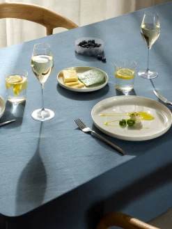 Set di 4 flute da champagne in cristallo Silvio