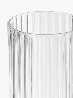 Set di 4 flute da champagne in vetro soffiato Aleo