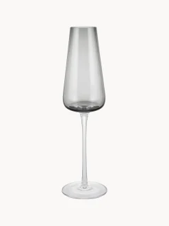 Set di 2 flute da champagne in vetro soffiato Belo
