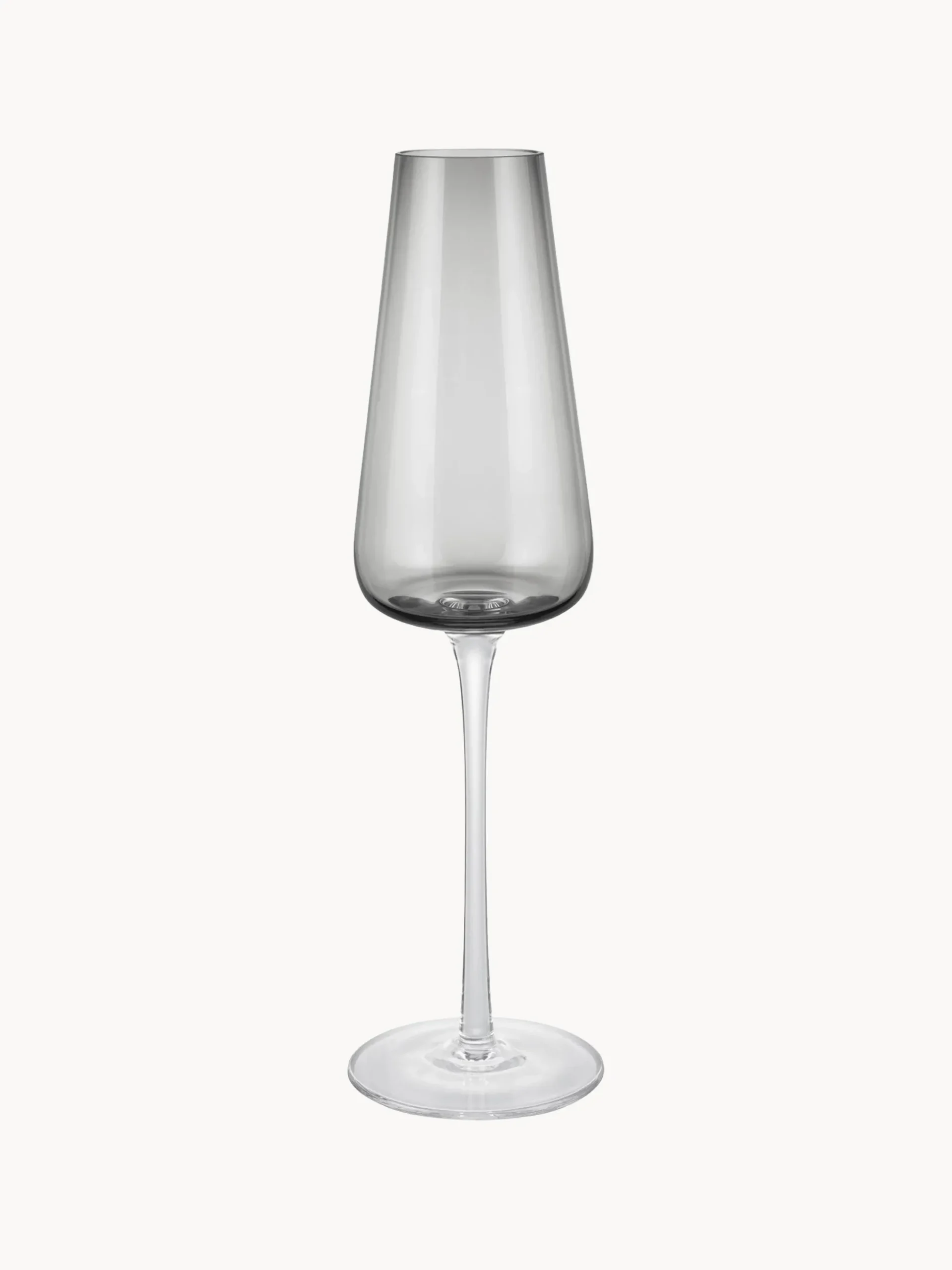 Set di 2 flute da champagne in vetro soffiato Belo
