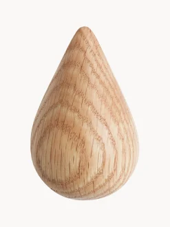 Set di 2 ganci da parete in legno Dropit