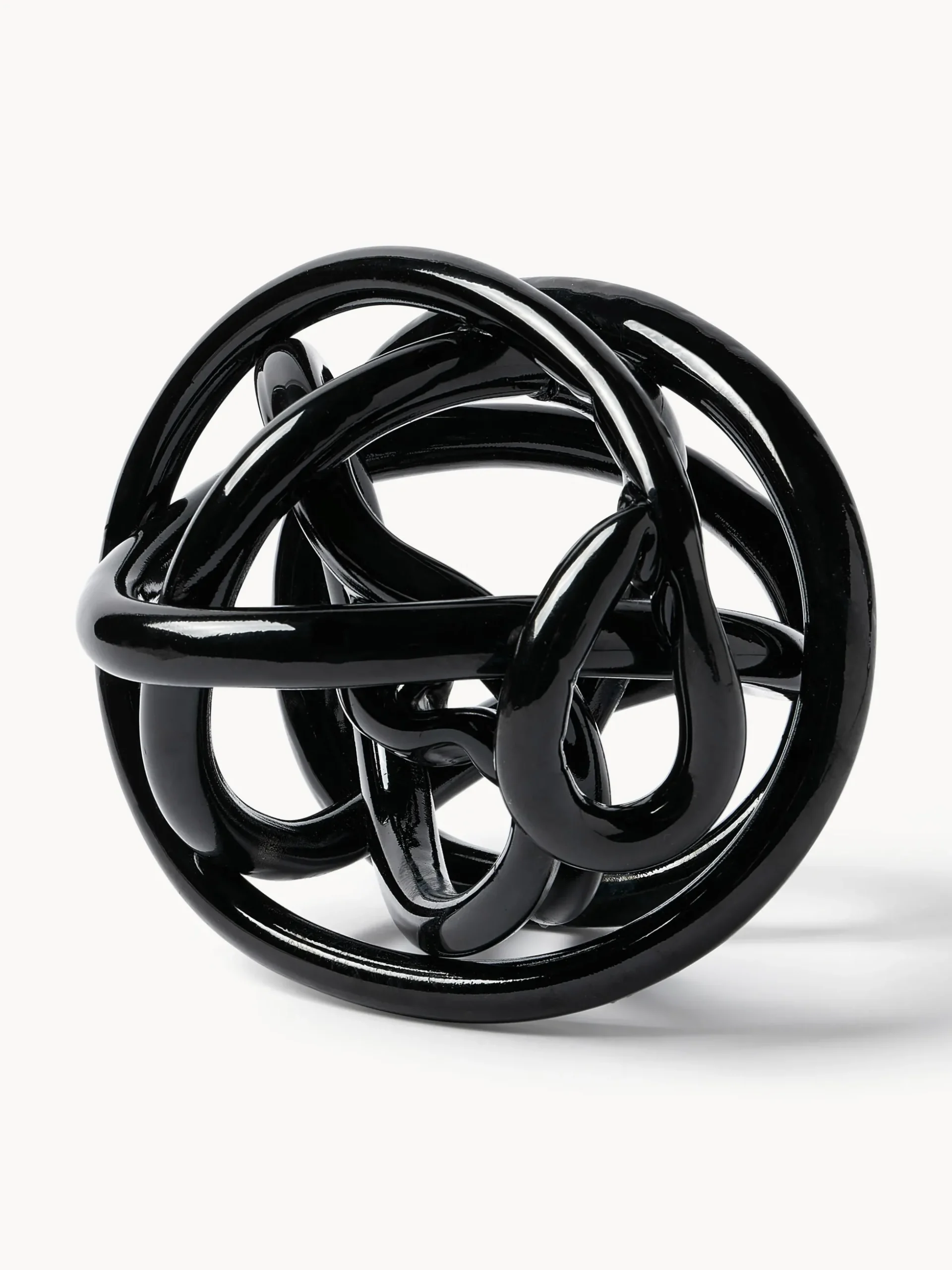 Set di 2 oggetti decorativi a nodo in vetro Nola