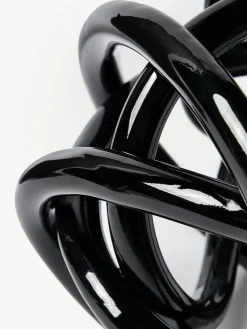 Set di 2 oggetti decorativi a nodo in vetro Nola
