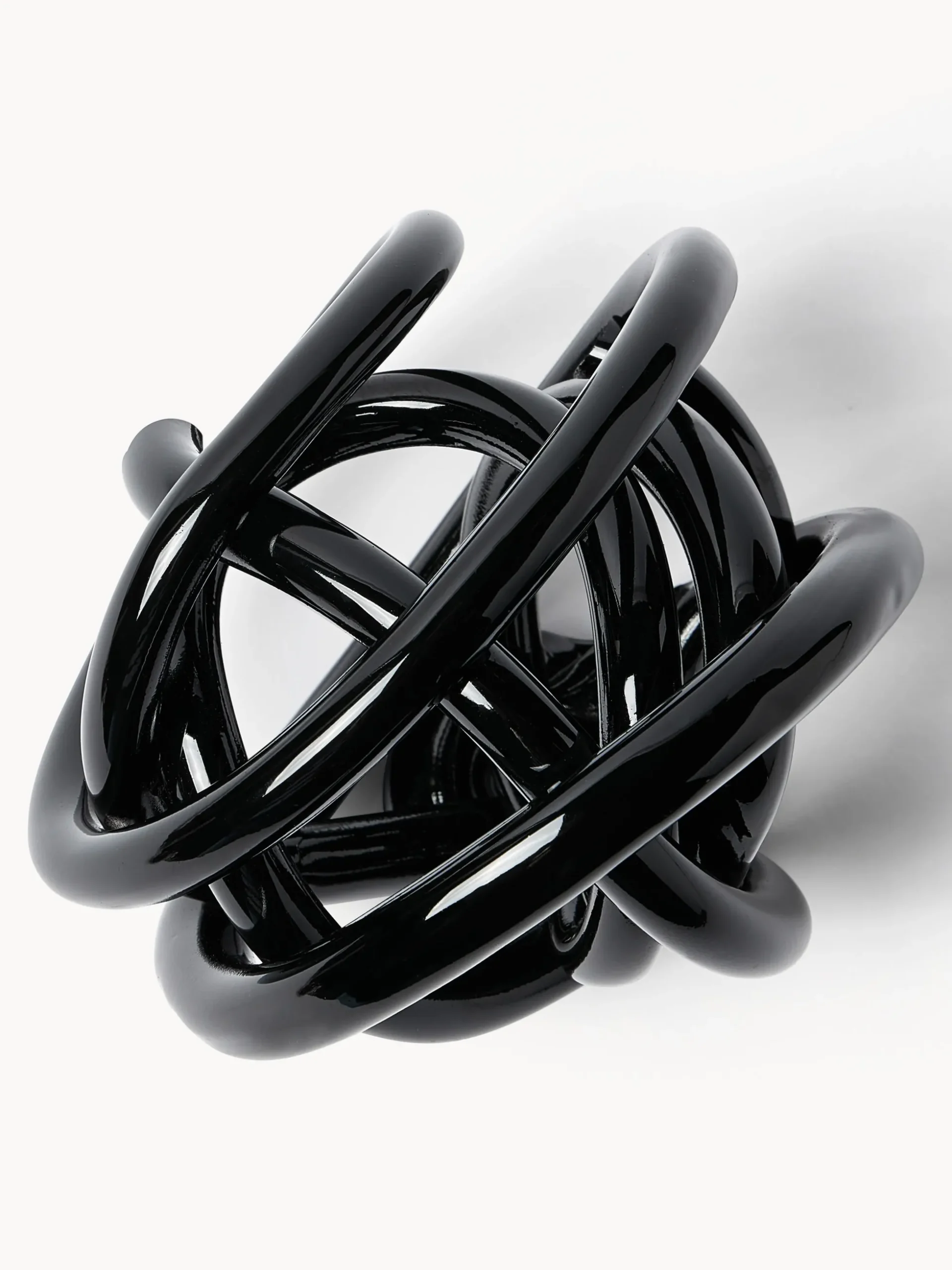 Set di 2 oggetti decorativi a nodo in vetro Nola