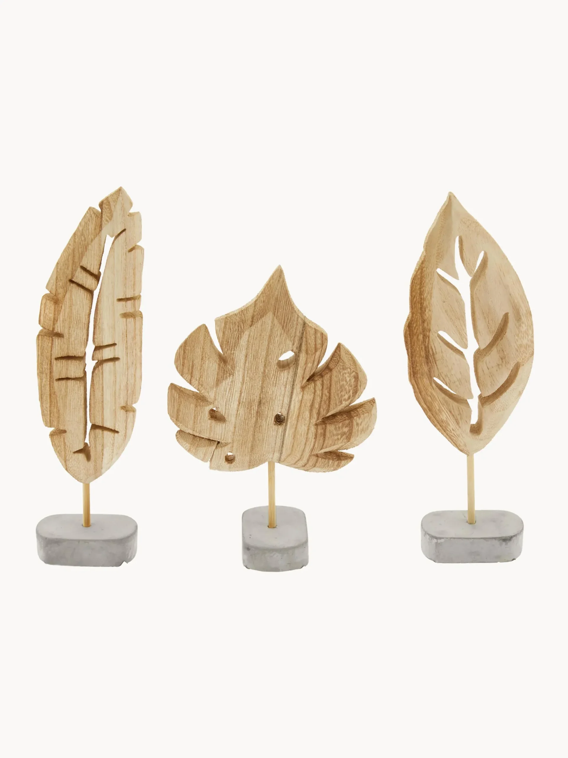 Set di 3 oggetti decorativi Blatt