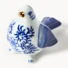 Set di 4 oggetti decorativi dipinti a mano Blue Bird