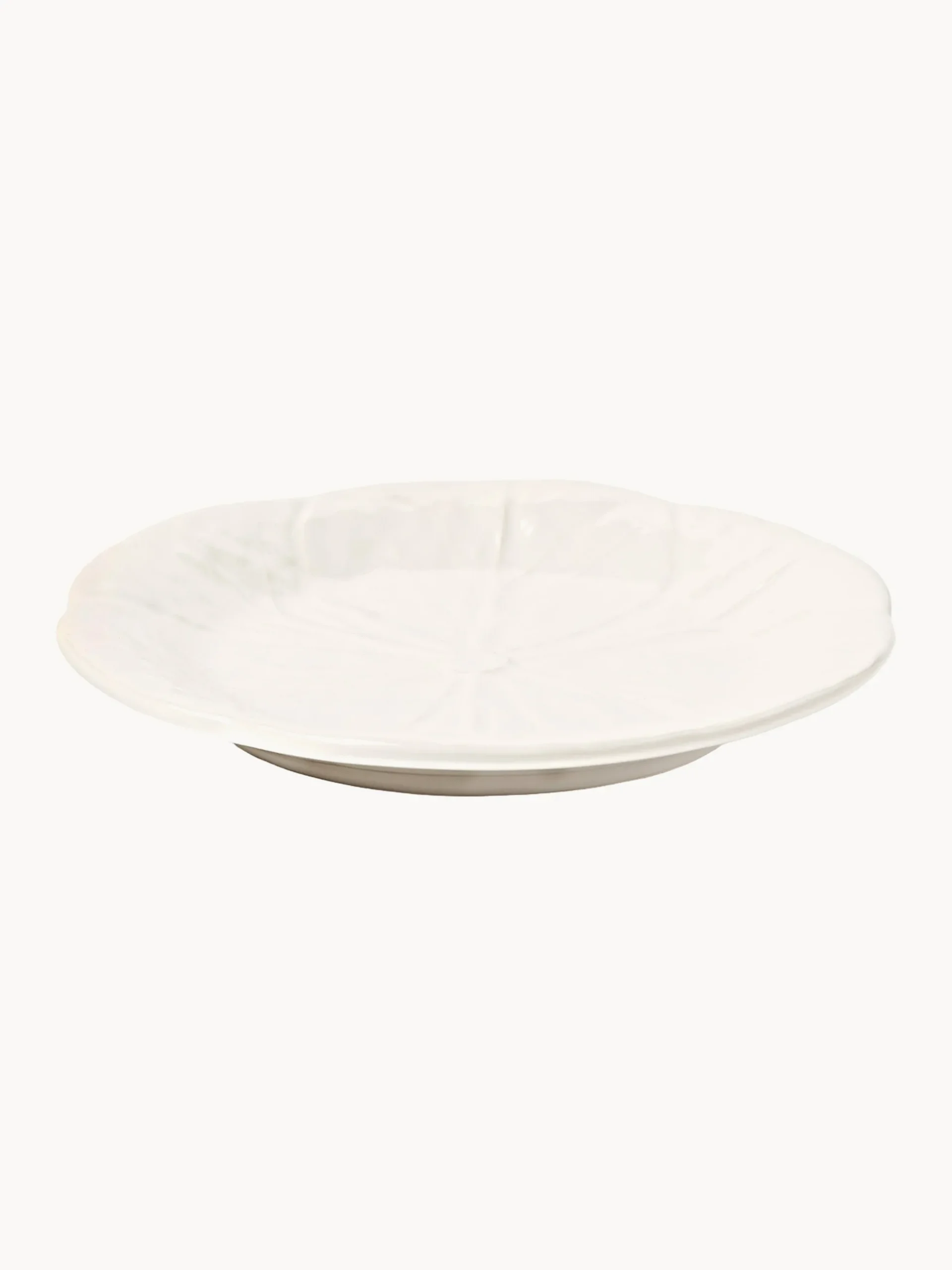 Set di 4 piatti da colazione dipinti a mano Cabbage