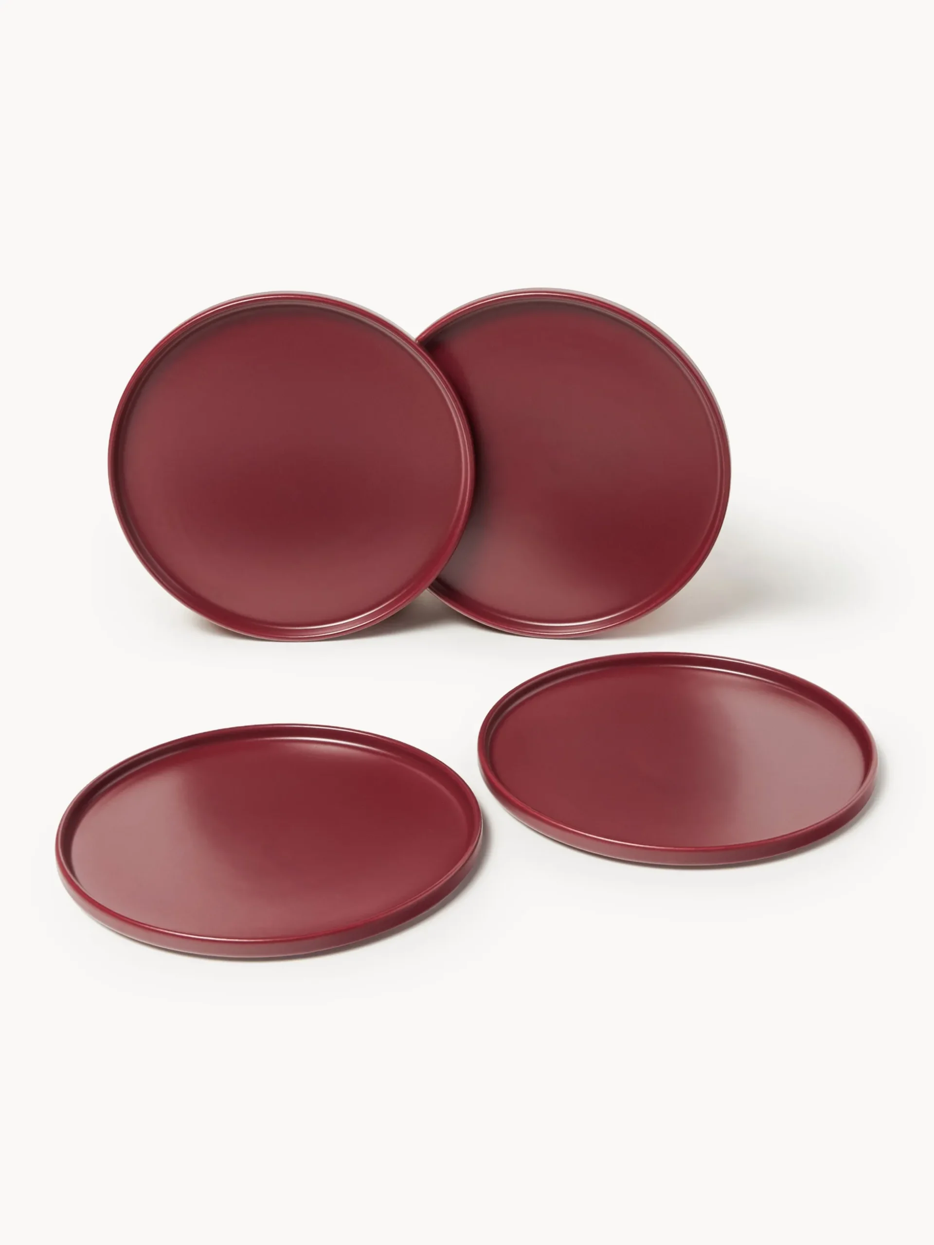 Set di 4 piatti da colazione fatti a mano Lowri