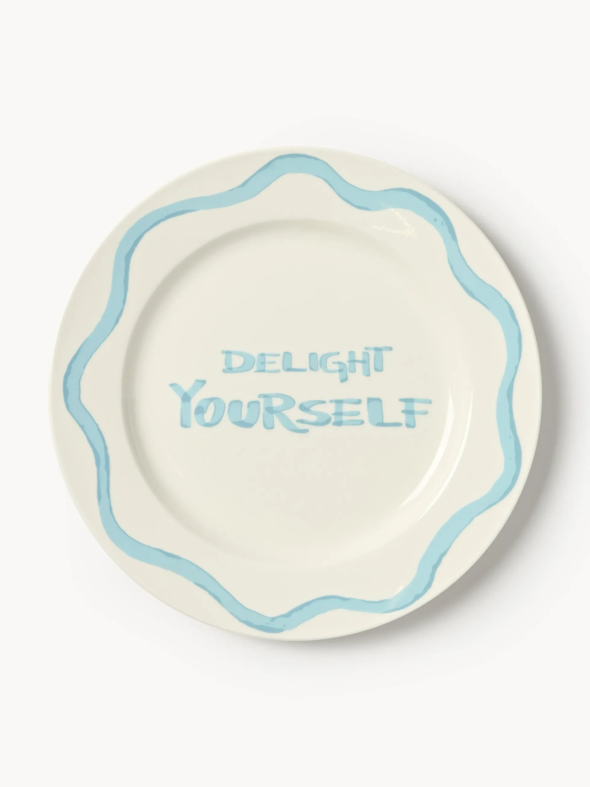 Set di 4 piatti da colazione in porcellana con motivo decorativo Tutti