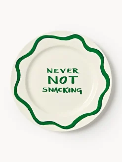 Set di 4 piatti da colazione in porcellana con motivo decorativo Tutti