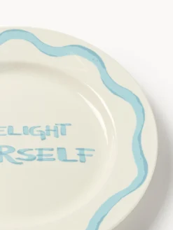 Set di 4 piatti da colazione in porcellana con motivo decorativo Tutti