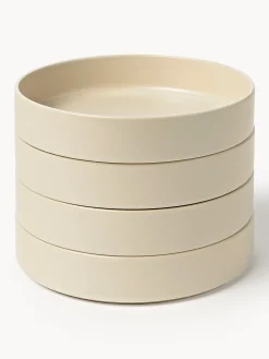Set di 4 piatti fondi fatti a mano Lowri