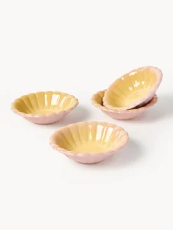 Set di 4 piatti fondi fatti a mano Marguerite