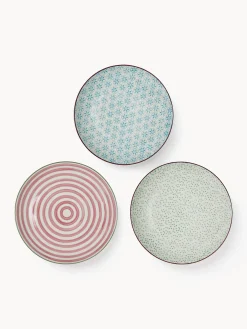 Set di 3 piattini da dessert dipinti a mano Patrizia