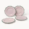 Set di 4 piatti piani Crumble