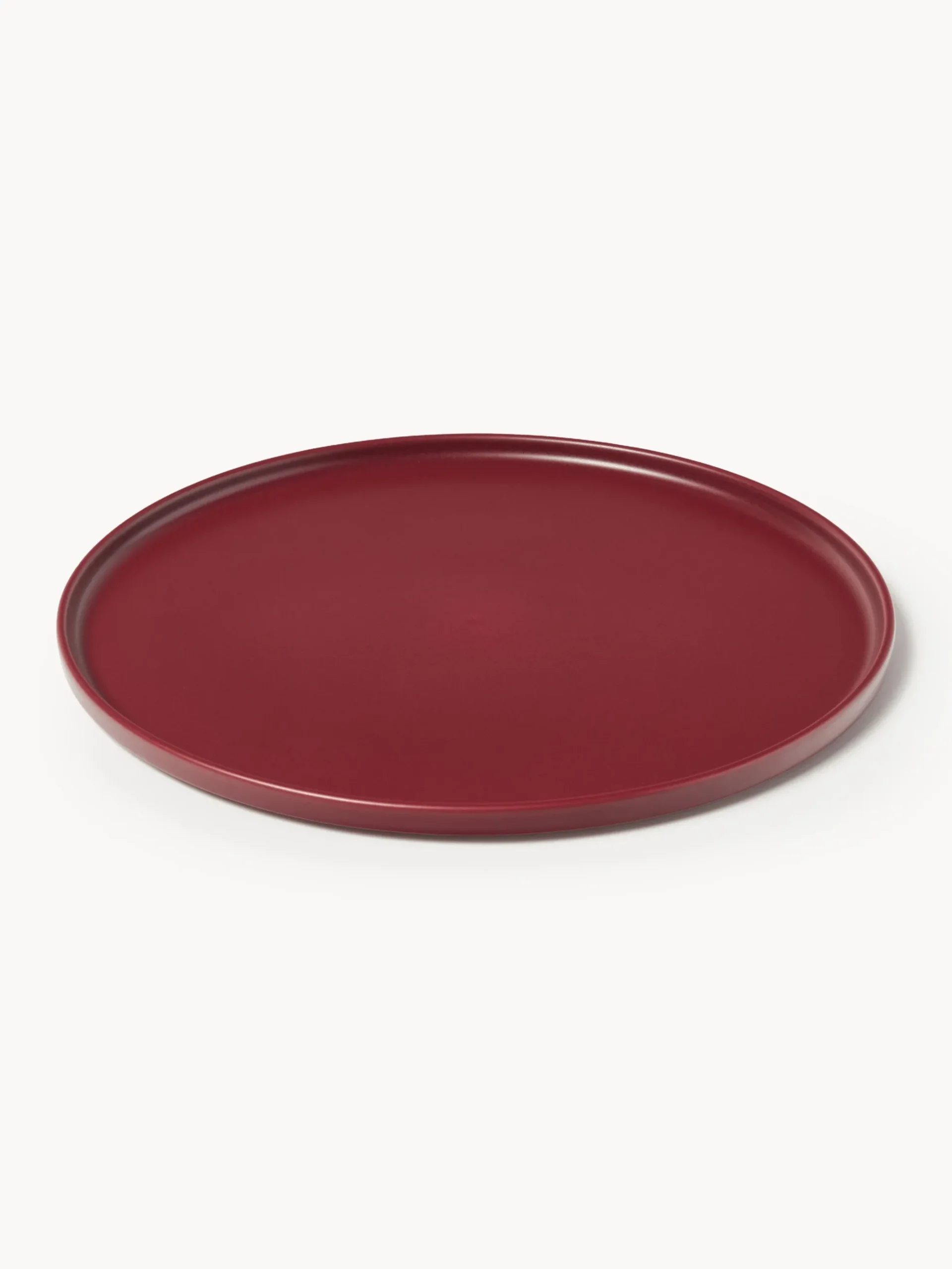 Set di 4 piatti piani fatti a mano Lowri