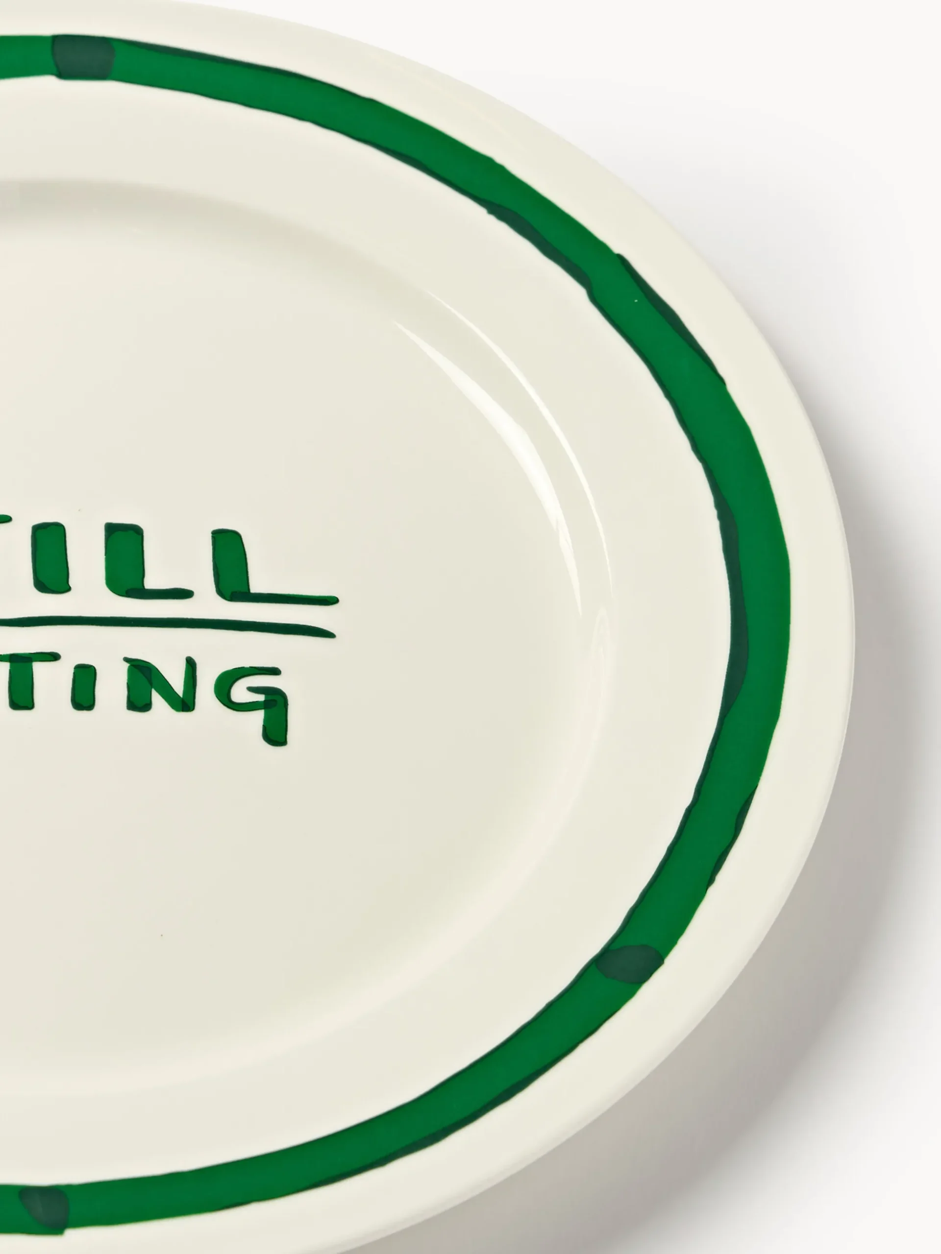 Set di 4 piatti piani in porcellana con motivo decorativo Tutti