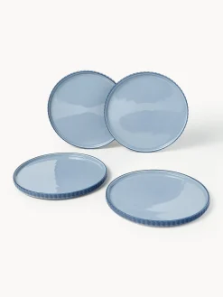 Set di 4 piatti piani Napari
