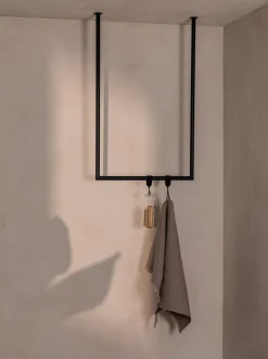 Set di 2 porta asciugamani in metallo Tensi