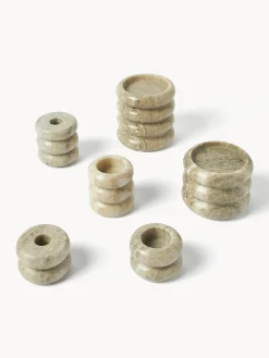 Set di 2 portacandele in marmo 2 in 1 Orta