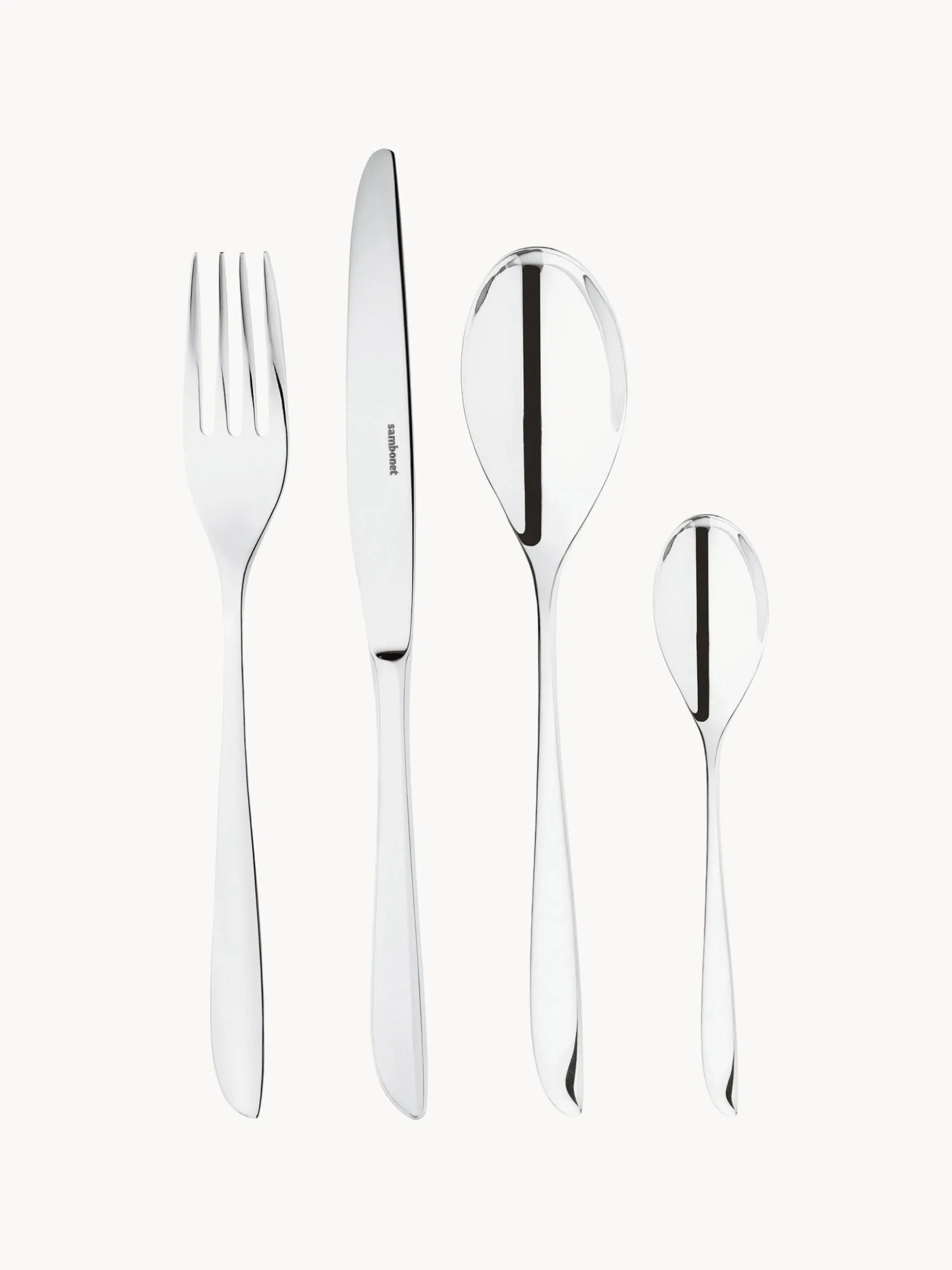 Set di posate in acciaio inossidabile Leaf, varie misure