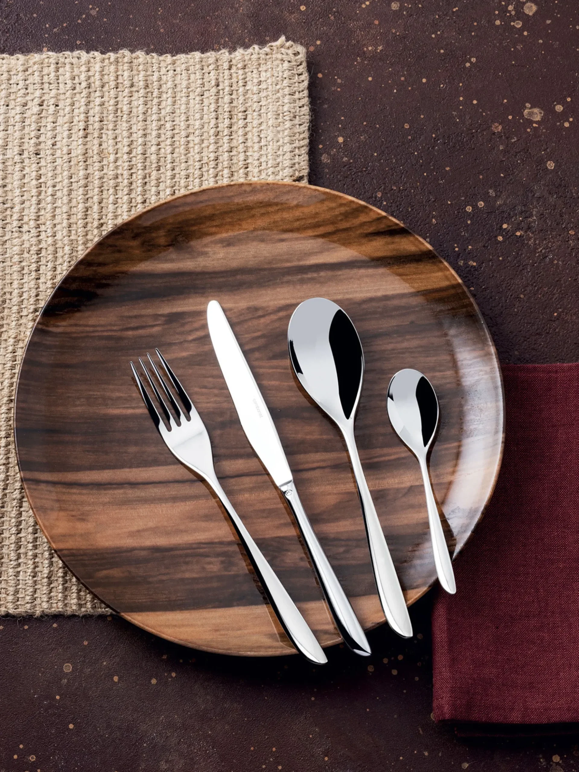 Set di posate in acciaio inossidabile Leaf, varie misure