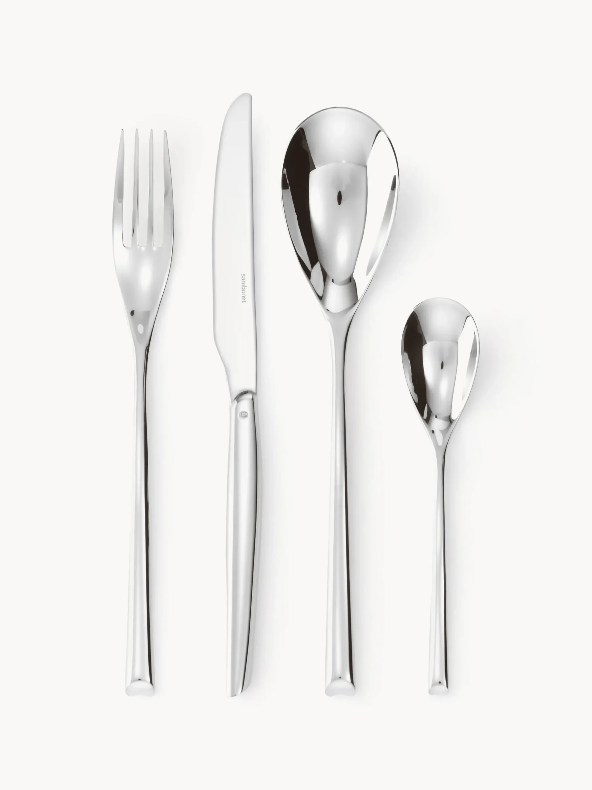 Set di 24 posate lucide H-Art, 6 persone