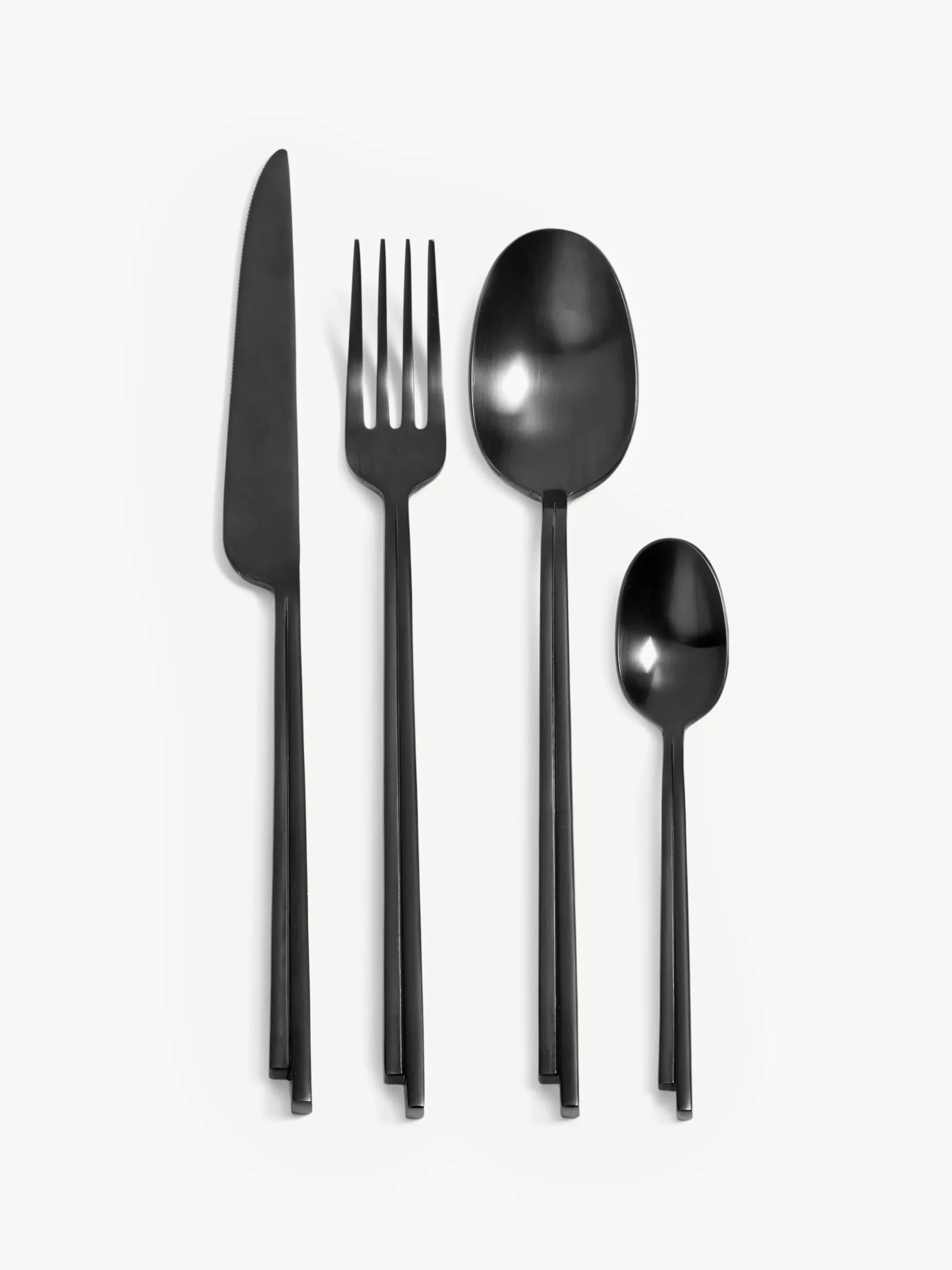 Set di posate opache spazzolate Dune, 6 persone (24 pz)