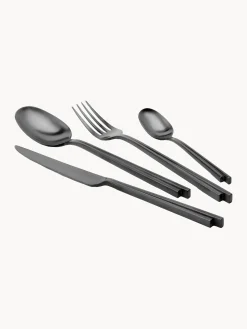 Set di posate opache spazzolate Dune, 6 persone (24 pz)