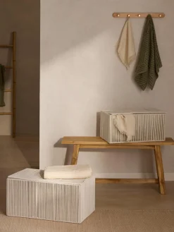 Set di 2 scatole portaoggetti in corda intrecciata a mano Gabe