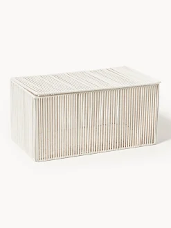 Set di 2 scatole portaoggetti in corda intrecciata a mano Gabe