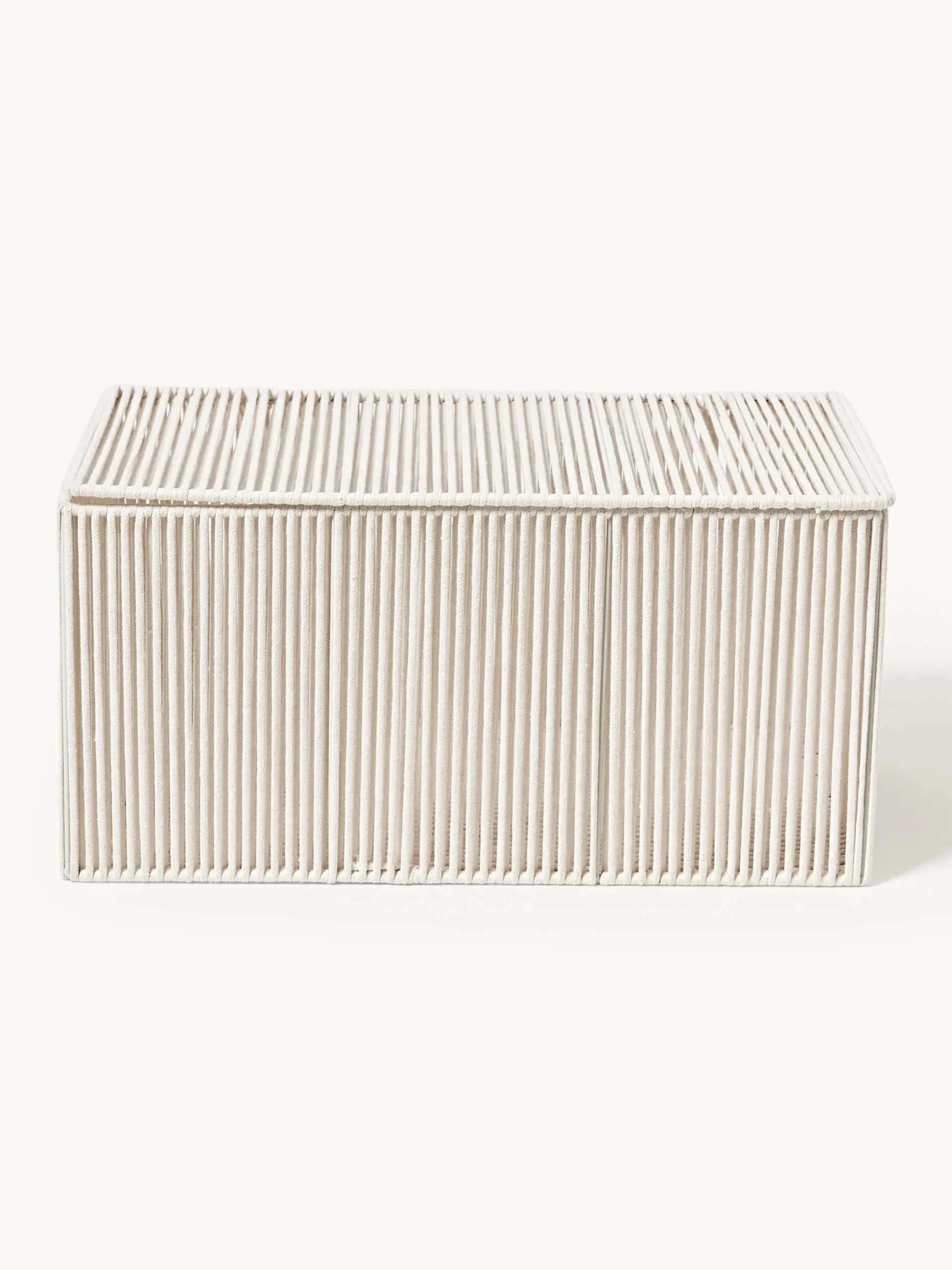 Set di 2 scatole portaoggetti in corda intrecciata a mano Gabe