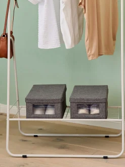Set di 2 scatole porta scarpe Premium